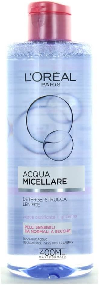 L'Oreal Paris Micellar Water Makeup Remover for Normal to Dry Skin 400 ml