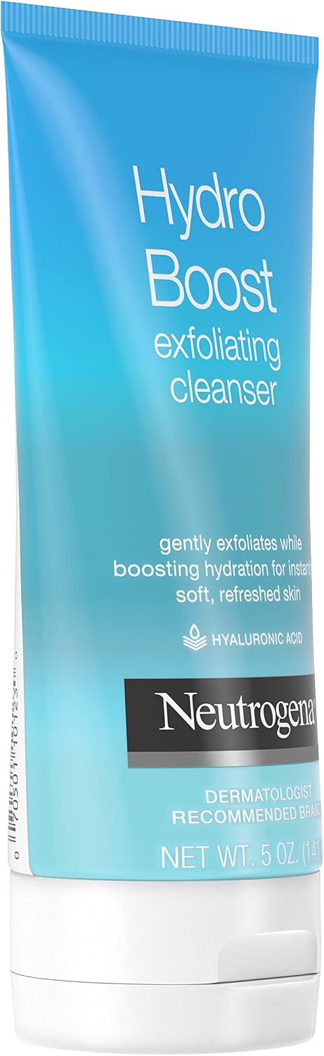 Neutrogena Hydro Boost Exfoliating Facial Cleanser Scrub, 5 oz, 3 Pack | Hyaluronic Acid, Clinically Proven to Increase Skin's Hydration Level, Non-Comedogenic, Oil- Soap- & Paraben-Free - Image 7