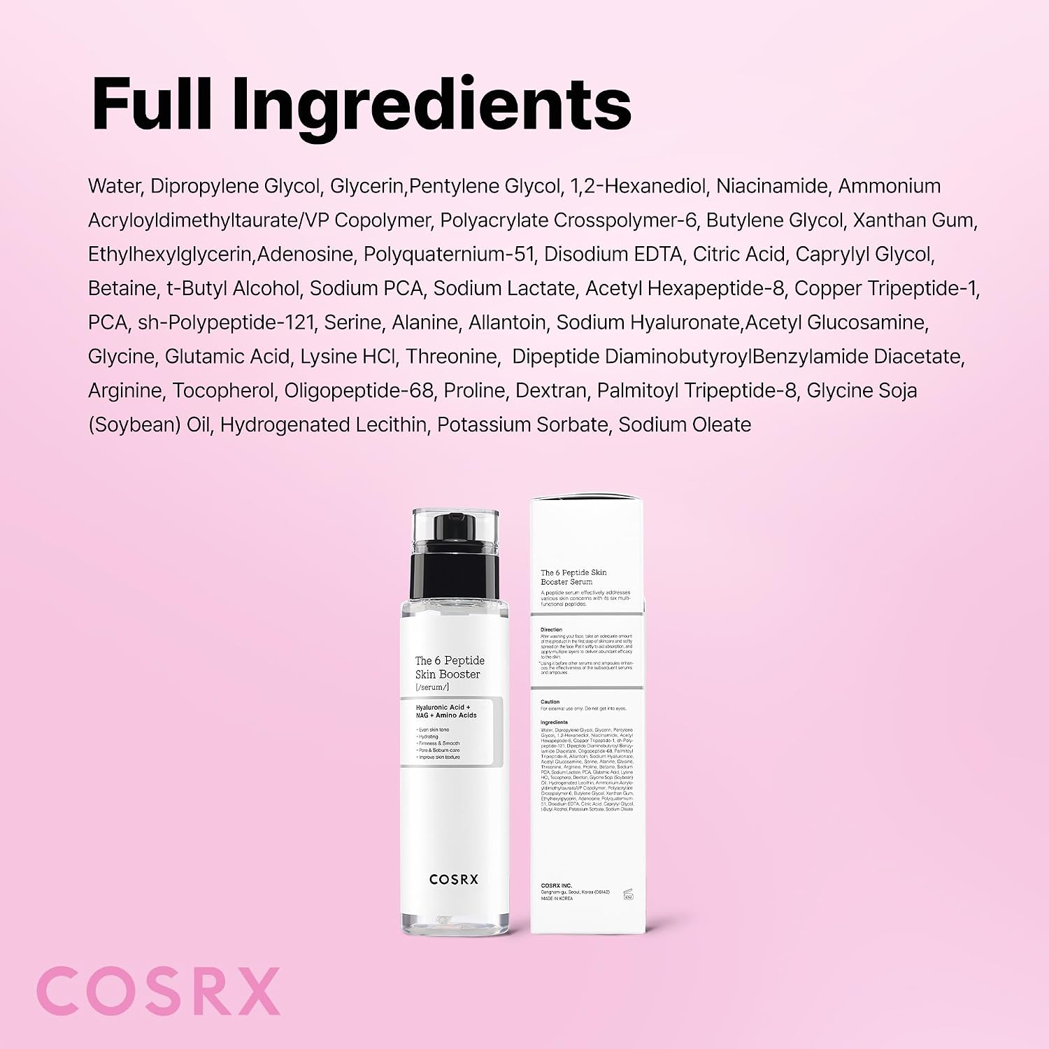 COSRX 6X Peptide Collagen Skin Booster Toner Serum for Dull Skin, 5.07 oz | Preps Skin with Copper Peptides, GHK-Cu for Uneven Skin Texture, Skin Renewal Boosting Facial Essence, Korean Skin Care - Image 9