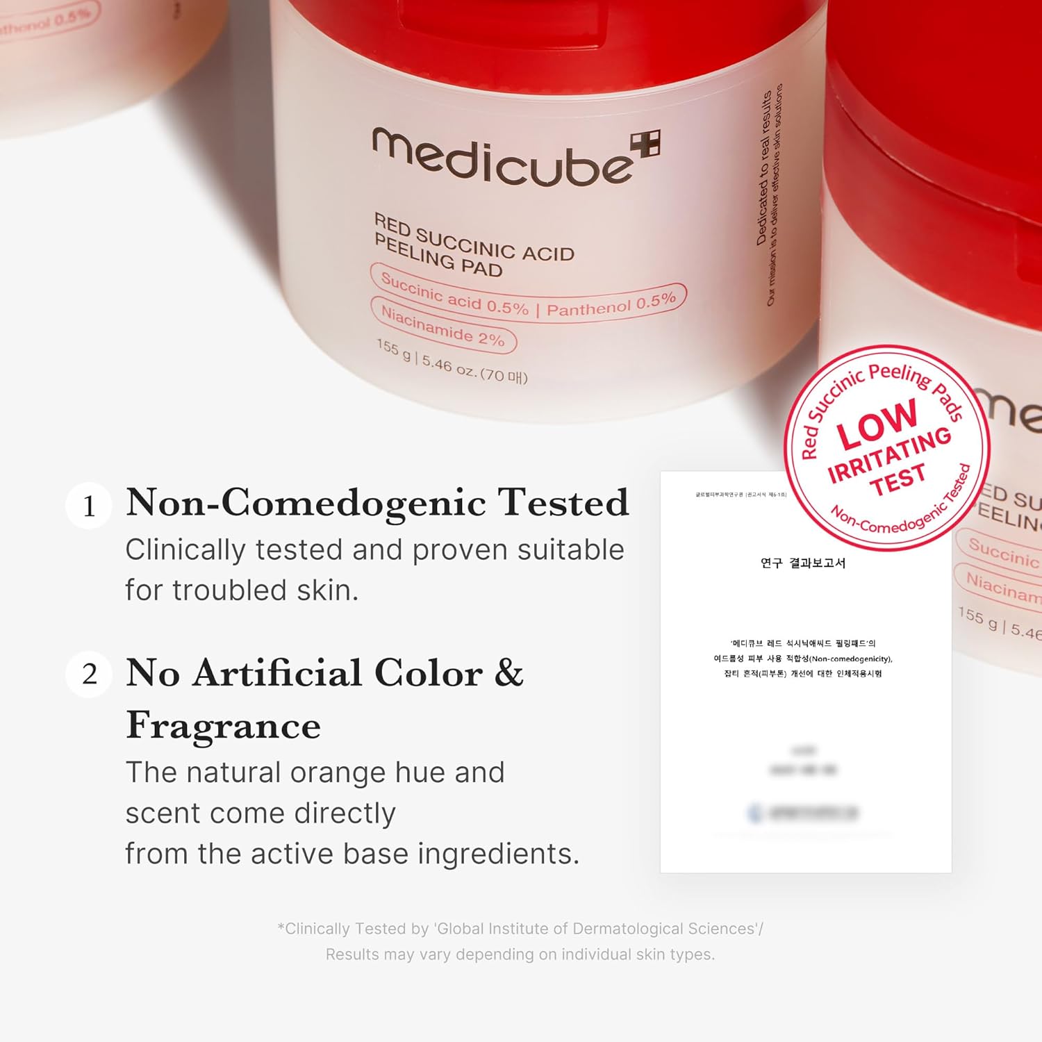 medicube Toner Pads Red Succinic Acid Panthenol Pad for Facial Peeling | Exfoliating Toner Pad for Breakout-Prone Skin - Niacinamide, AHA, BHA, and Panthenol, Non-Comedogenic, 70 Pads, 1 Pack - Image 6